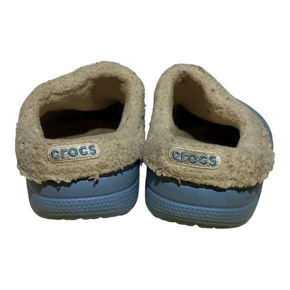 Crocs Classic Lined Clog Pastel Blue Youth Size 5 / Women's 7 Slip On Comfort - Picture 6 of 9